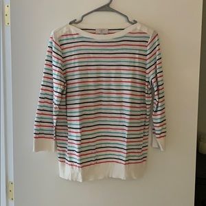 Stripped light sweater